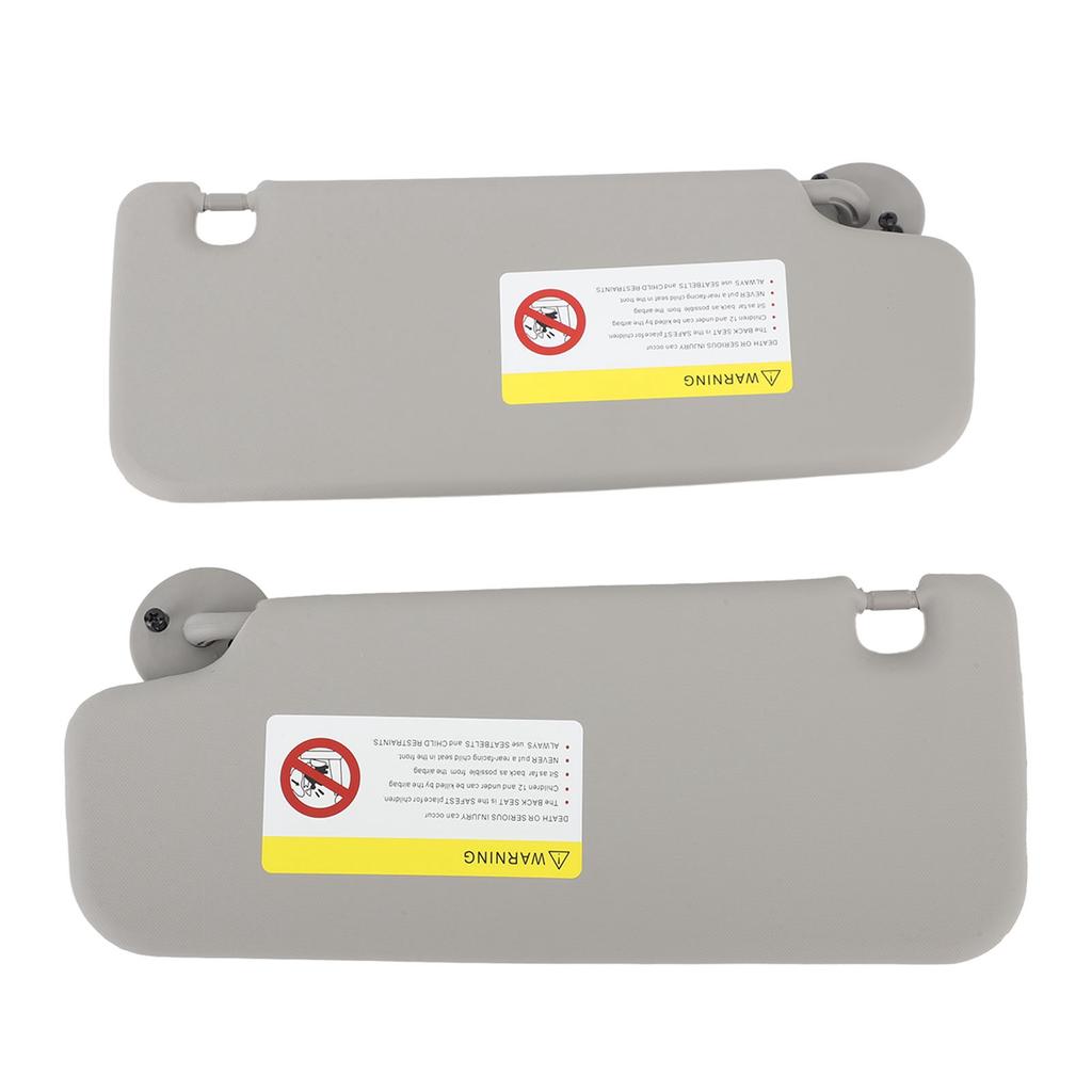 1 Pair Sun Visor Left Right Sun Visor with Mirror Replacement for Sonic Aveo 2012 To 2020 Grey