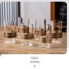 QINJI New Chinese Style Heat-Resistant Glass Teacup Set