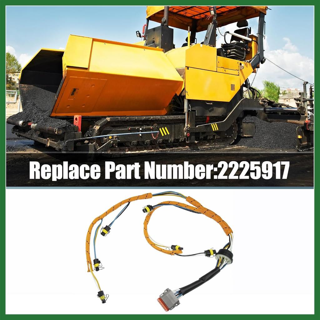 Motoforti Engine Fuel Injector Wiring Harness for CAT for Caterpillar C7 Engine Excavator 2225917 Fuel Injector Wiring Harness Assembly Long-lasting