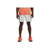 Under Armour Letter Print Straight Leg Sports Shorts Men Bottoms Grey 1376508-006
