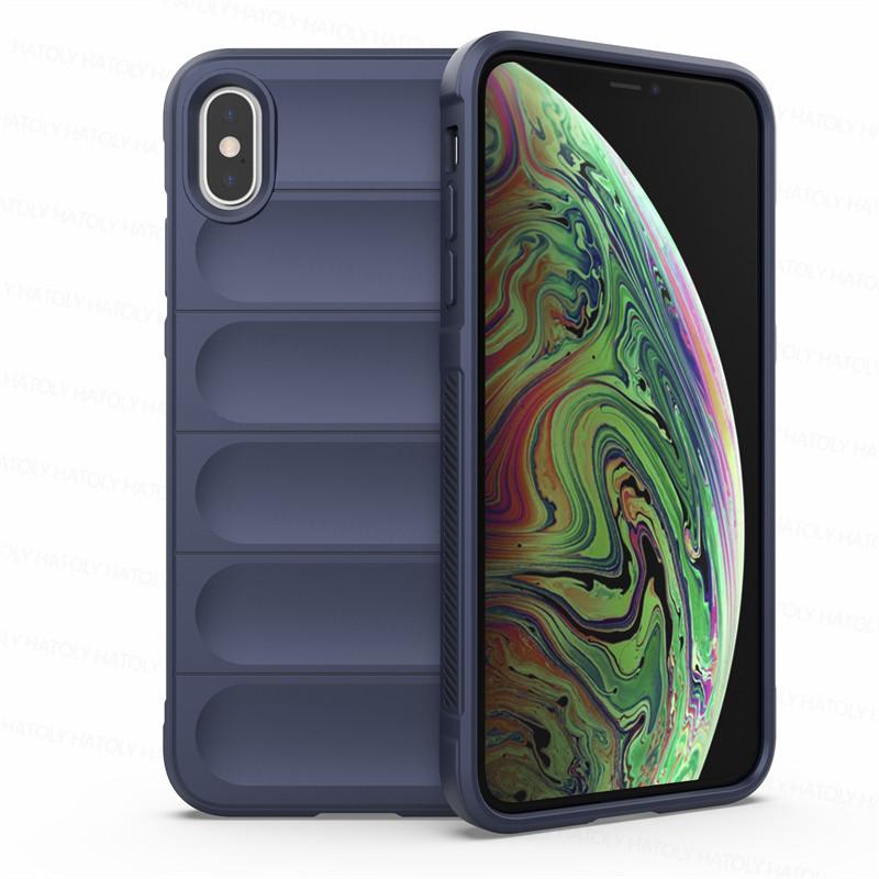 Für iPhone XS Max Hülle Hautfreundlich Stoßfest Silikon TPU Handy Rückseite für iPhone X XR XS Max Hülle Fundas iPhone XS Max