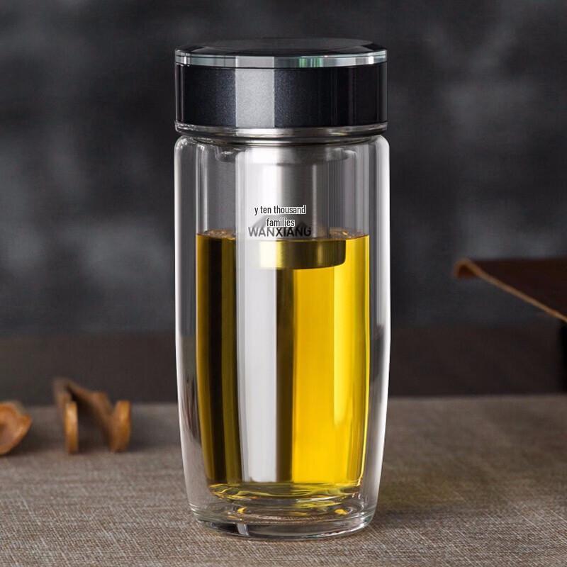 Wanxiang Portable Double-Walled Glass Tumbler
