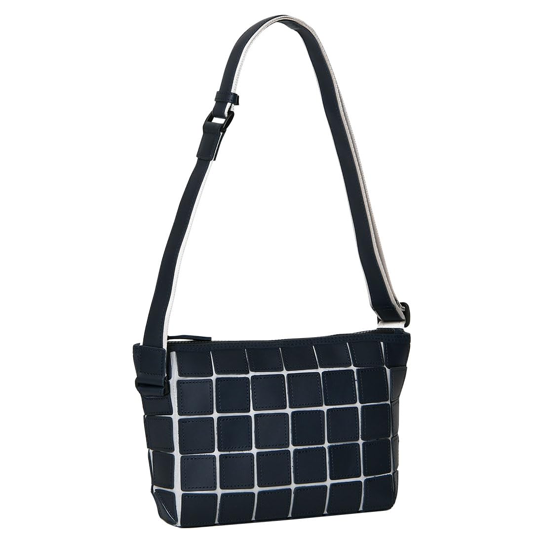 

PS105 Shoulder Panel Zipper [Tryon] Bag, Cowhide, Nylon, Mesh, Light, Closure, Men s (Navy/Ivory)