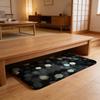 Abstract Hexagon Pattern Floor Mat Flannel Door Mat Non-Slip Absorbent Washable Indoor Home Rug