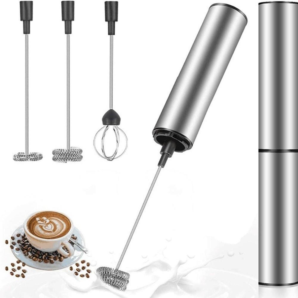 USB Rechargeable Electric Milk Frother with Cover Portable Milk Frother Electric Whisk Barista Use