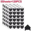 24-480pcs Self Adhesive Picture Journal Photo Album Stickers Vintage Frame Corner Sticker DIY Kraft Paper for Scrapbooking Decor