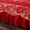 Domácí textilní přehoz na postel Přehoz na postel v evropském stylu Polyester Bavlněná sukně Květiny Barevné Povlečení150X200cm Velikost Queen