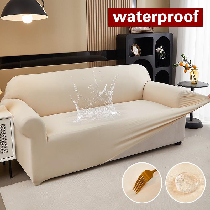 Waterproof Stretch Sofa Slipcover Non-slip Sofa Covers for Living Room Couch Cover Corner Furniture Protector for Kids, Pets