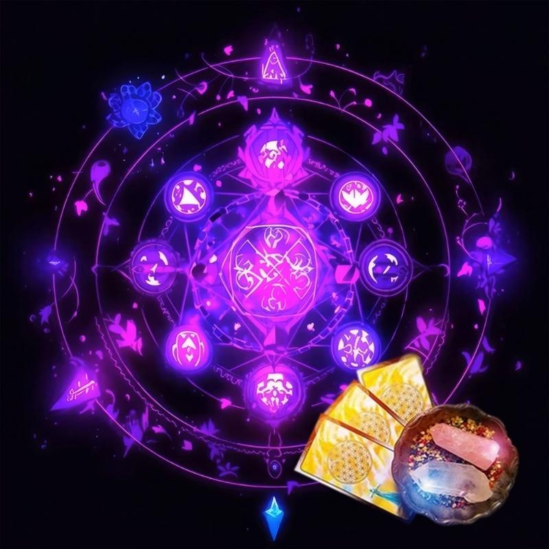 Square Divinations Tapestry Mysterious Symbol Astrology Tablecloth  Tarots Tablecloth Table Cloth Witchcrafts Supplies