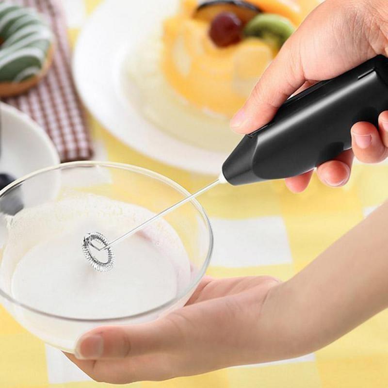 Electric Coffee Mini Milk Frother Household Egg Beater Mixing Stick Kitchen Quick and Convenient Multi-purpose Small Tool