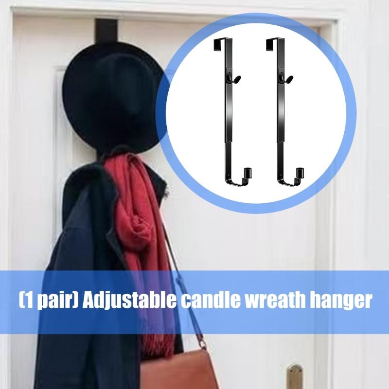 Pack of 2 Multifunctional Decorative Hooks with Easy Installation for Candle Ornaments and Lights Crafted from Solid Metal