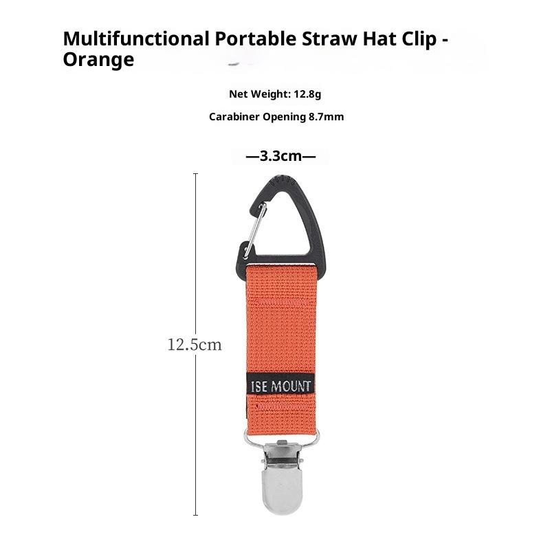Outdoor Travel Straw Hat Clip Portable Hat Bag Clip Glove Clip Organizer Baseball Cap Holder Hats Brim Hanging Hook