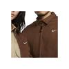 Nike Solid Color Logo Casual Collar Jacket Unisex Jackets Brown DQ6335-259