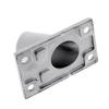 3 Pieces Stainless Steel Boat Deck Handrail Rectangle Base 60 Degree 22mm