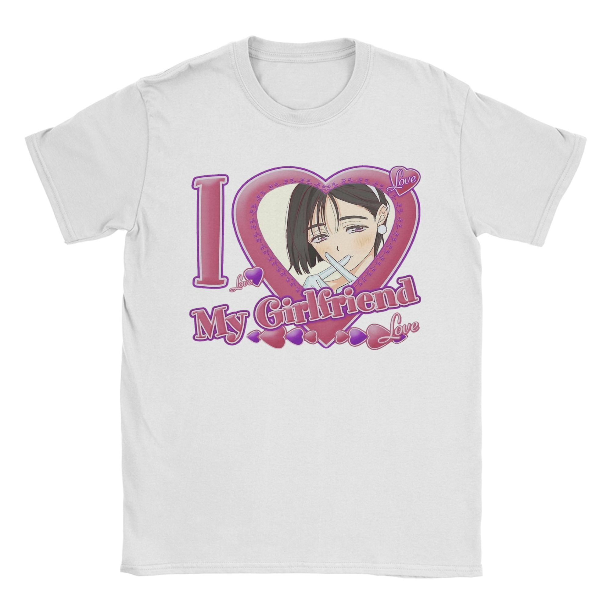 

Kawaii Hyuna Alien Stage I Love My Girlfriend T Shirt Mens Crewneck Short Sleeve Tops 100Cotton Summer Clothes 4XL