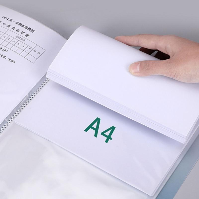 30 Pockets Display Folder Multipurpose Document Project Folder Letter Size Display Folders Book with Protective Sleeve