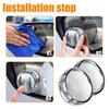 2Pcs Blind Spot Mirrors Adjustable Round Glass Convex Car Rear View Side Mirror