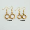 6Pairs 15mm/17mm Stainless Steel Earrings Floating Charms Locket Eardrop Glass Living Memory Earrings For Women Jewelry Making