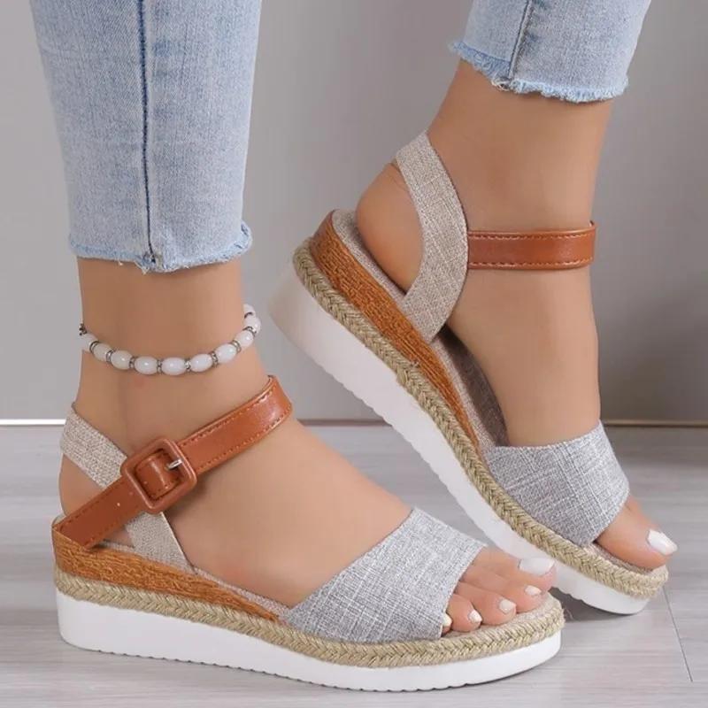 Woman Sandals Shoes Wedge Sandals Ladies Non-Slip Women's Sandals Plus Size Party Footwear Female Sandalias