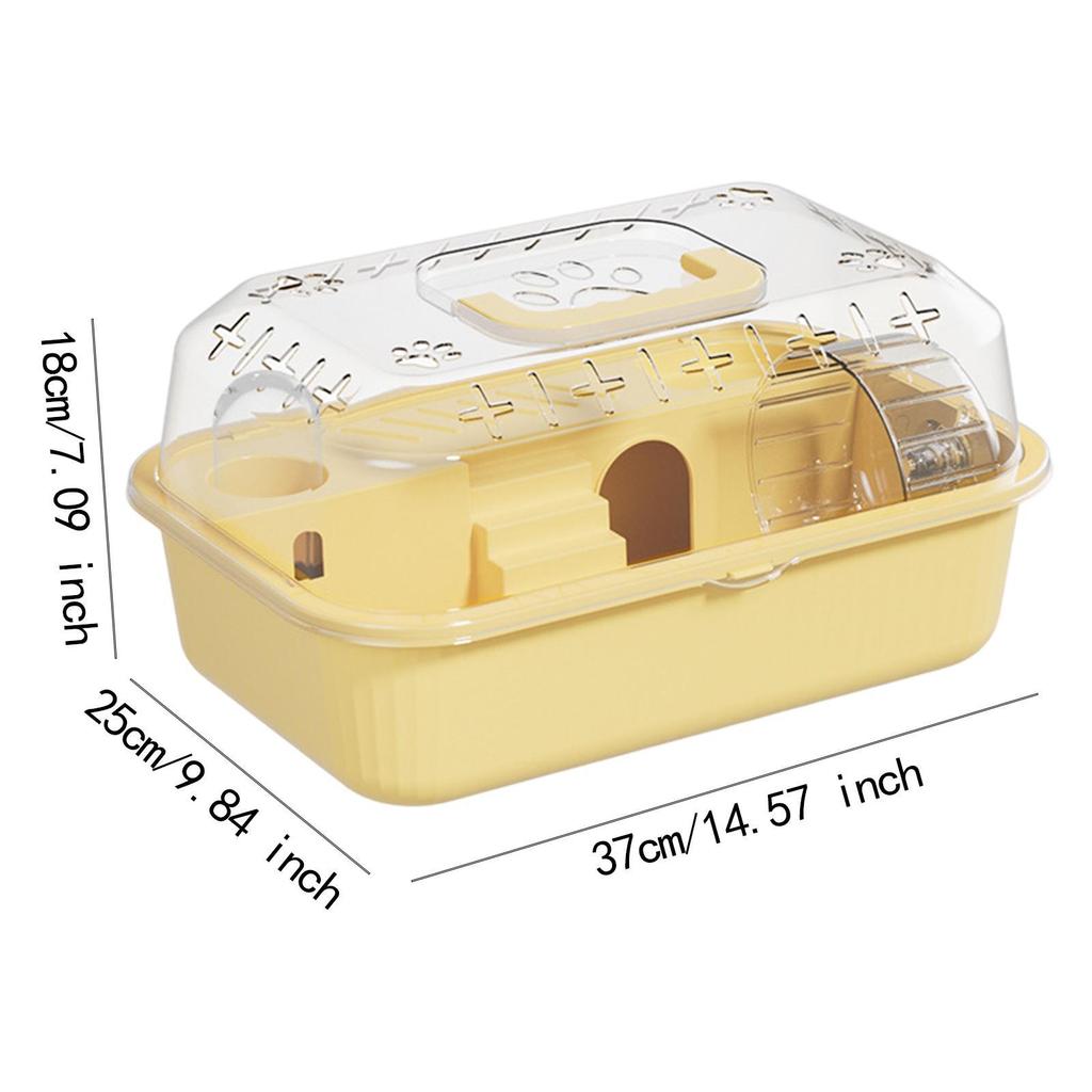 Hamsterkäfig Hamsterhabitat Trinkflasche mit Laufrad mit Griffdesign Haustier Bewegung Spielhaus für Mäuse Ratte