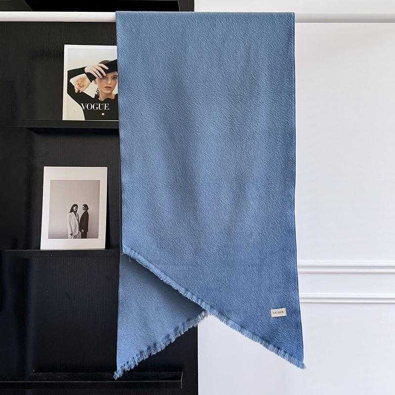 New Winter Cashmere Scarf For Women Soft Solid Color Tassel Shawl Wrap Thick Warm Blanket Echarpe Pashmina Female Scarves