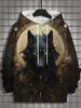 Men's Hoodie 3d Print Animal Tops Wolf Graphics Long Sleeve Hoodie Fashion Casual Autumn Unisex Tops Oversized Hooded Streetwear