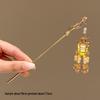 Children's Glowing Tassel Lantern Hairpin - Ancient Style Hair Bun Accessory for New Year's Hanfu Headdress.