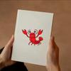 2 sheets of red cartoon lobster car stickers, lobster style car badge stickers, lobster pattern stickers, suitable for vehicle accessory decoration 