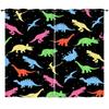 Curtain Cartoon Dinosaur Illustration Digital Printing Blackout Curtain Bedroom Punching