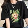 Hot Summer Labubu Print Women Short Sleeve T-shirt Casual Fashion Clothing Girl Cartoon Cute Anime Printed Tops