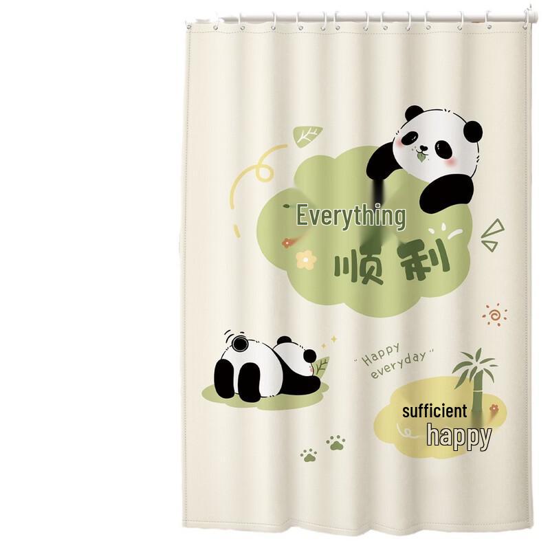 Hanyou Floral Shower Curtain Set