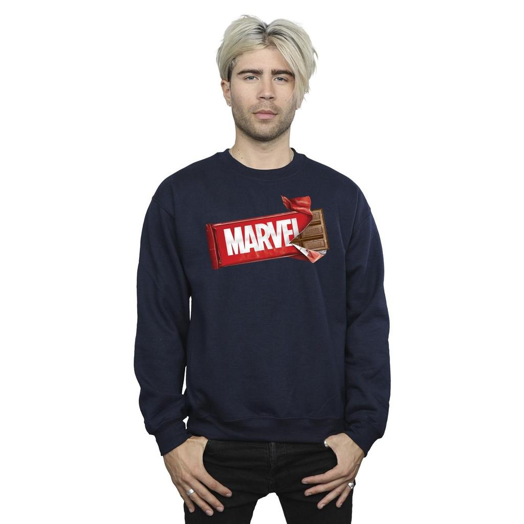 Marvel Universe Mens Marvel Chocolate Sweatshirt