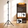 Floor-Standing Retractable Microphone Stand for Live Broadcasting & Singing
