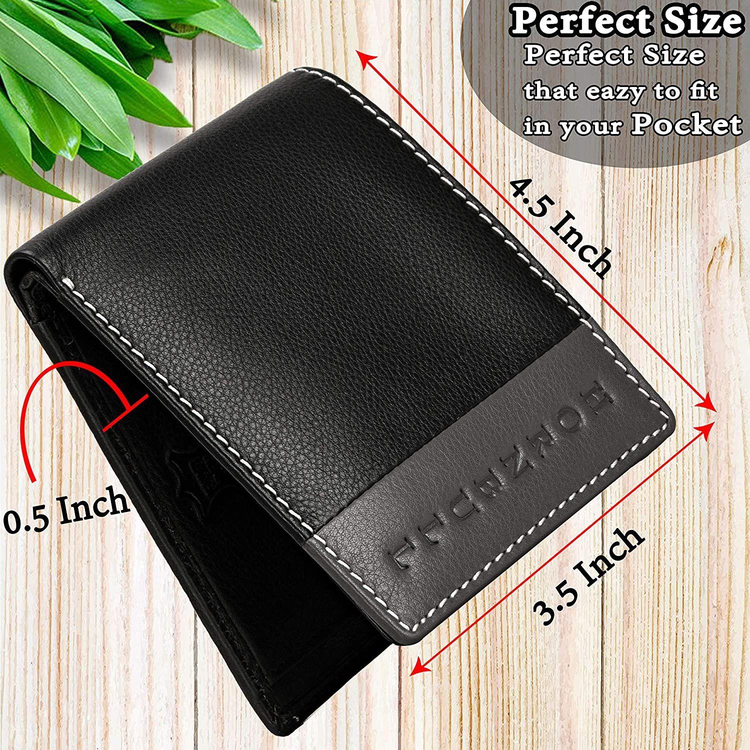 Мужской бумажник Stella Aqua с RFID-блокировкой из кожи синий — фото 5