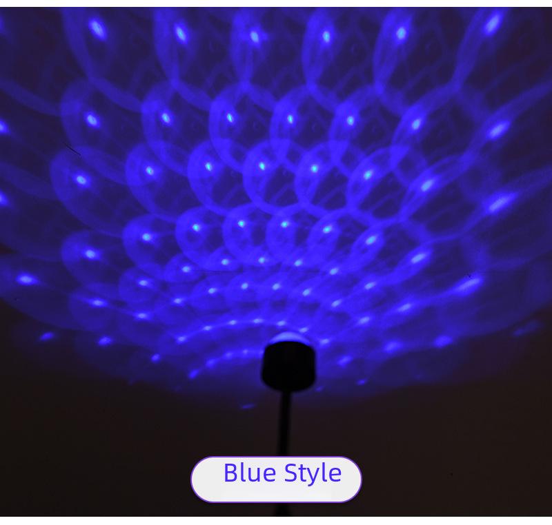 Colorful Voice-Controlled Mini LED Disco Ball Lamp - Starry Projection and Stage Lighting