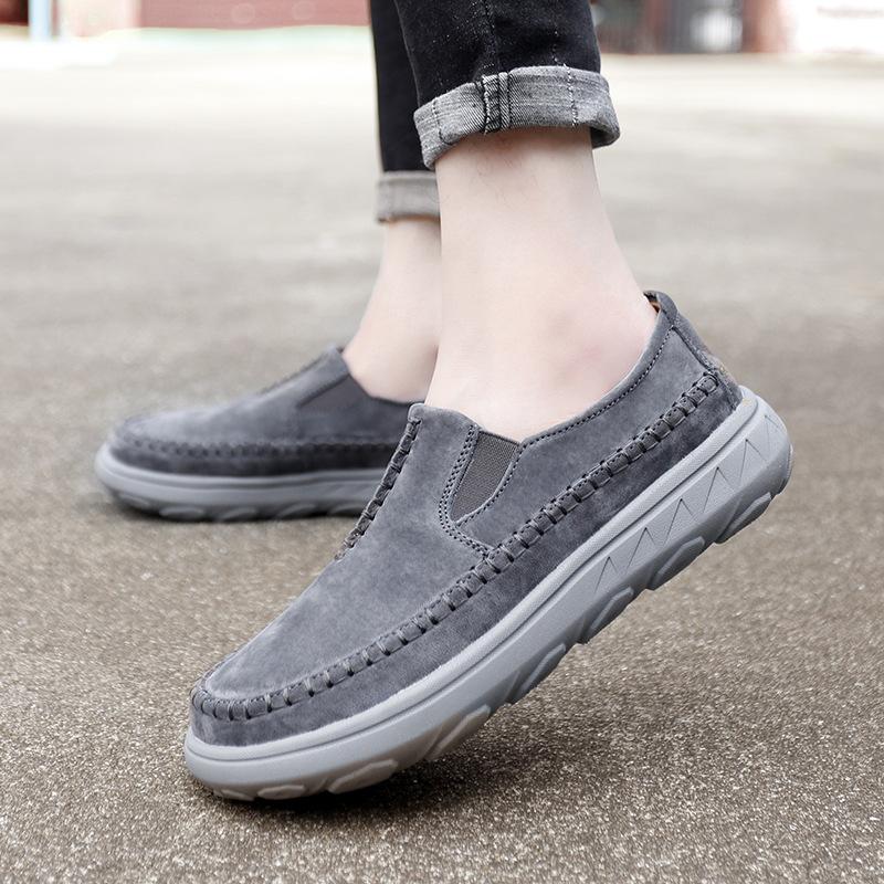 Large Size Beanie Shoes Men's New Lazy Shoes British Casual Shoes One-pedal Loafers Men