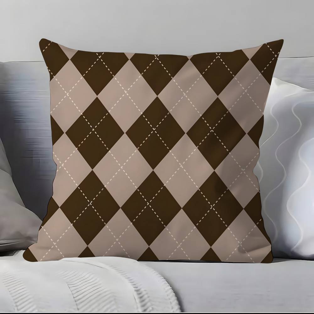 Шотландская наволочка в клетку тартан, мягкая, приятная к коже и удобная, со скрытой молнией 12x12Inch