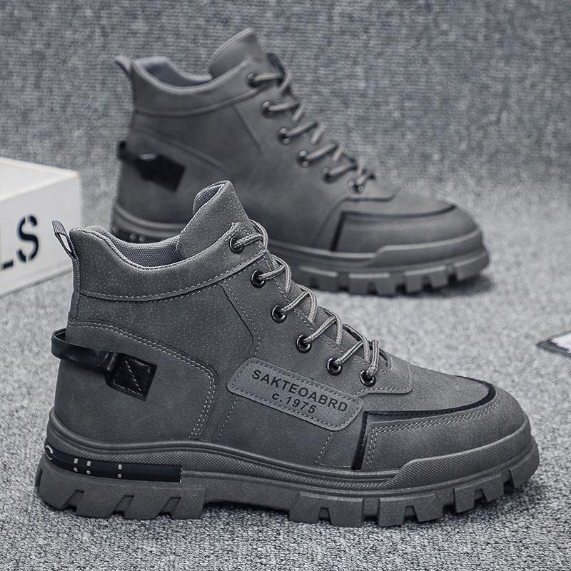 Autumn New Men's Martin Boots Tooling Boots Fashion Hiking Shoes Trend Men's Shoes