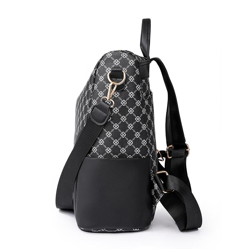 Backpack women's new large-capacity presbyopia fashionable versatile women's bag lightweight leisure travel small backpack