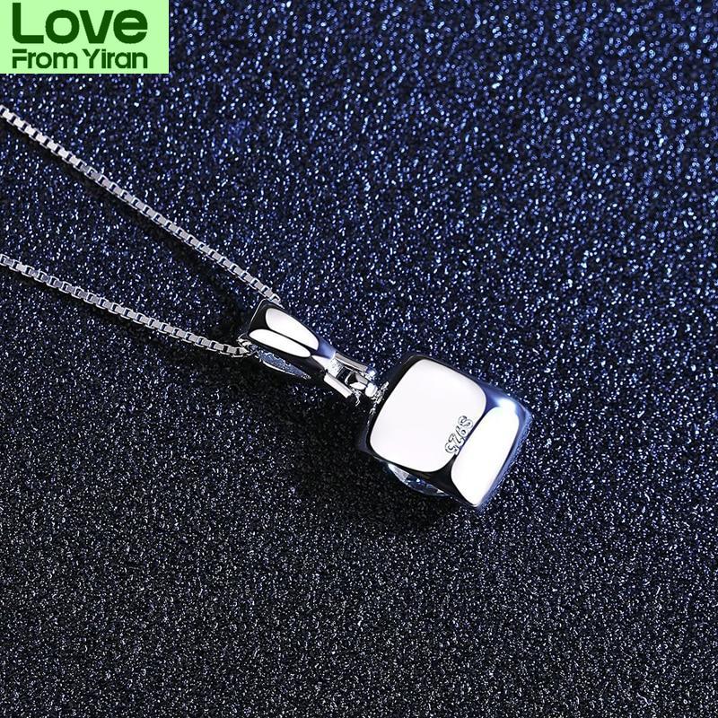 Real 1 Carcat D Color Moissanite Pendant Necklaces Top Quality 100 % Tone Wedding Occasion Gathering Bridal Gathering Party Event