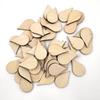 15-100mm Wooden Shape Cutouts Wood Water Drop Shape Discs Slices Wood Pieces Embellishment DIY Crafts Ornament Home Decorations