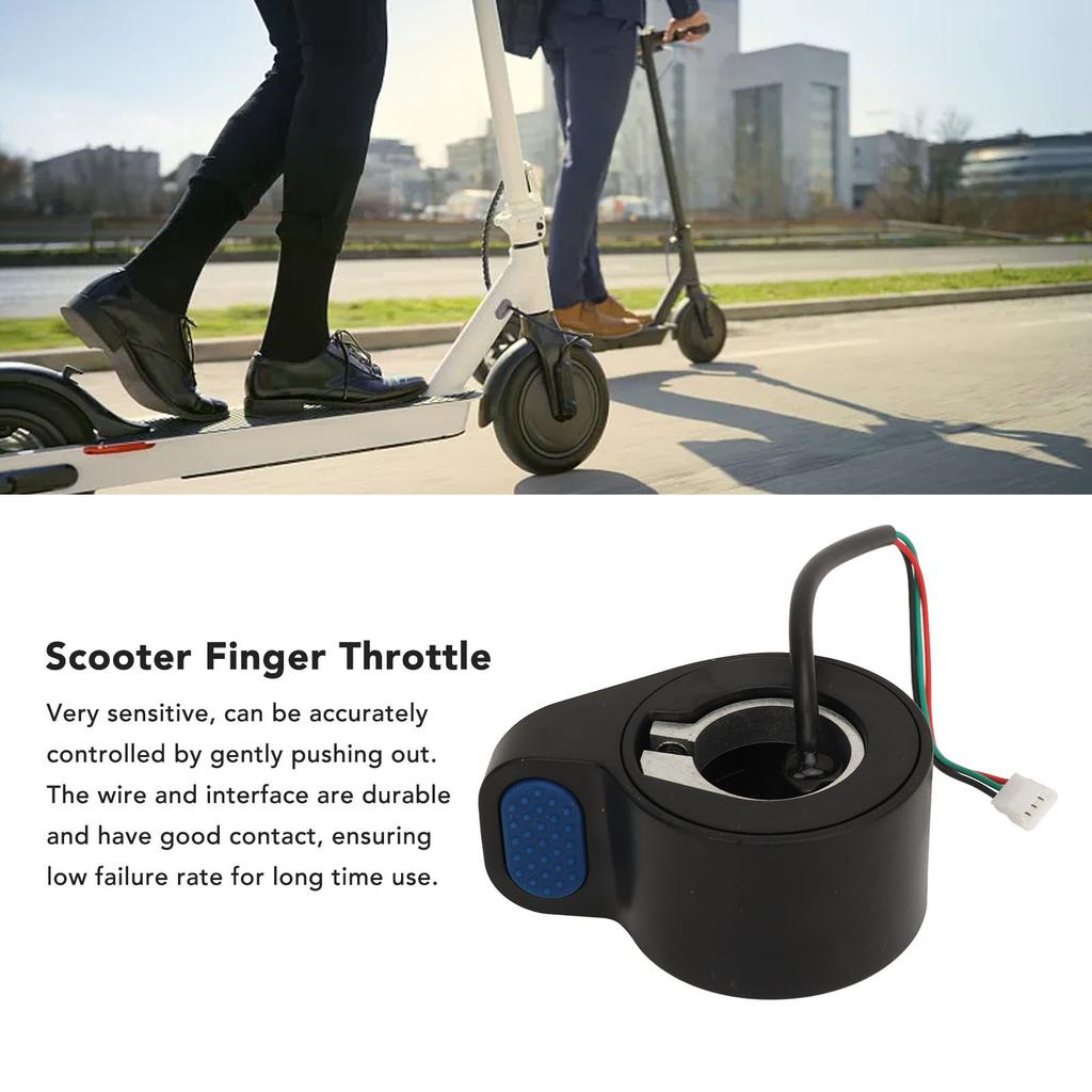 Scooter Finger Throttle ABS High Sensitivity Good Contact Low Failure Rate Scooter Thumb Throttle Booster for Xiaomi MI3