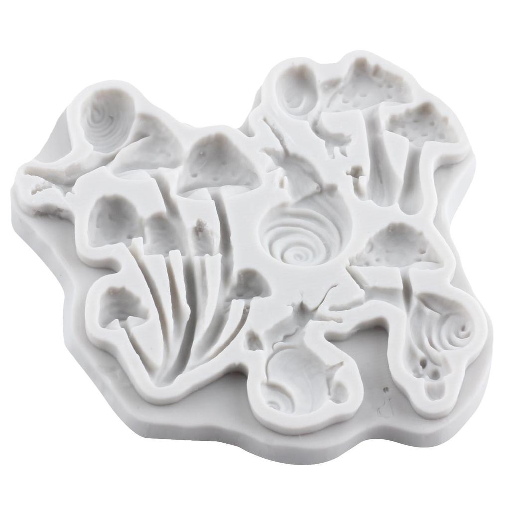 Pilz Silikonform Schnecke Fondantformen Kuchen Dekorationswerkzeuge Themenkuchen Dessert Dekoriert Schokoladenbonbonform