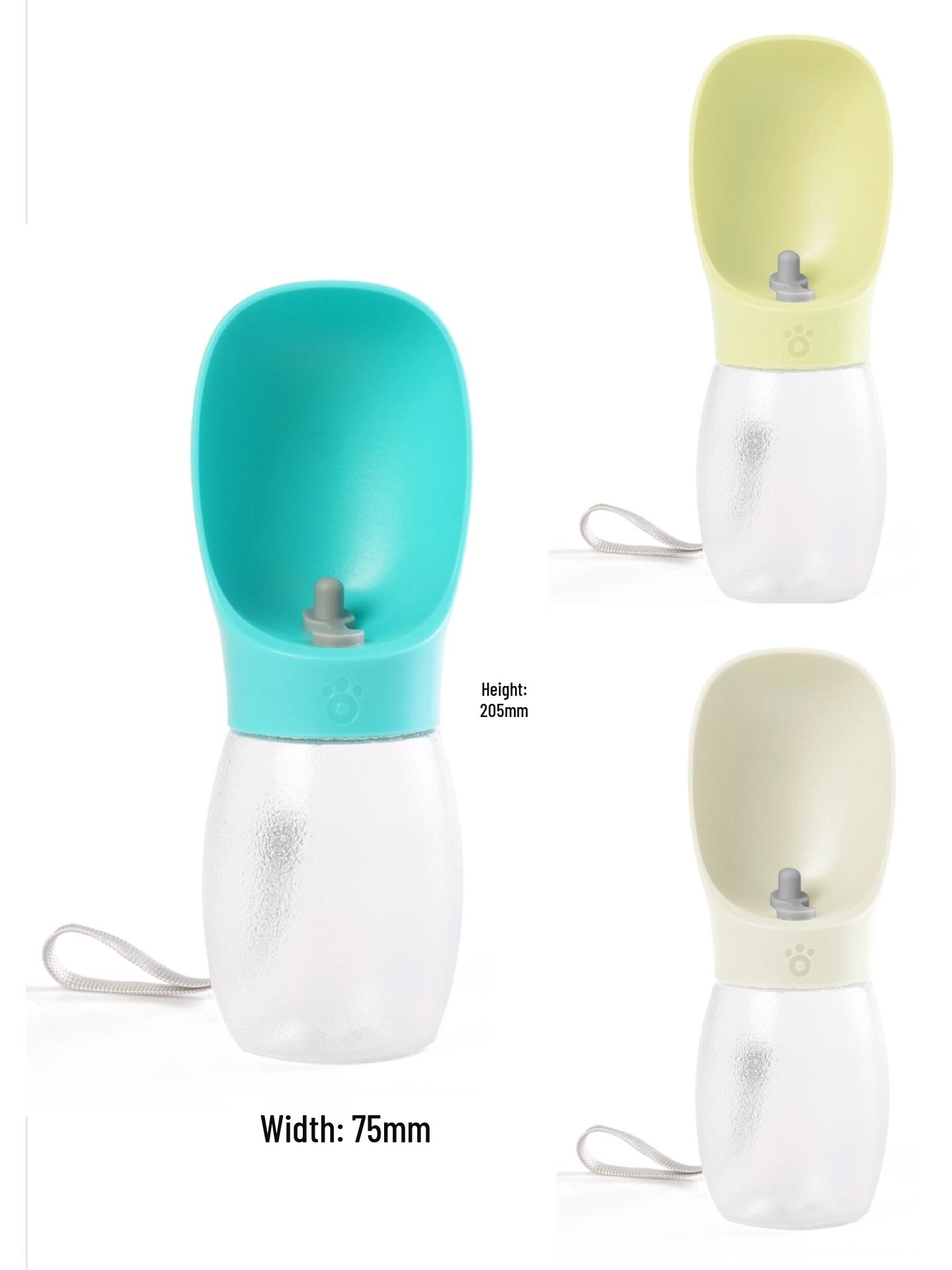 

Portable Pet Travel Water Bottle & Cup for Dogs Silicone Nozzle 300ML (PE Bag) античный белый