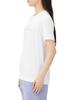 Danskin Short Sleeve UV Jasmine Size DC724107 Women's T-Shirt, Protection, Printed, White, L,