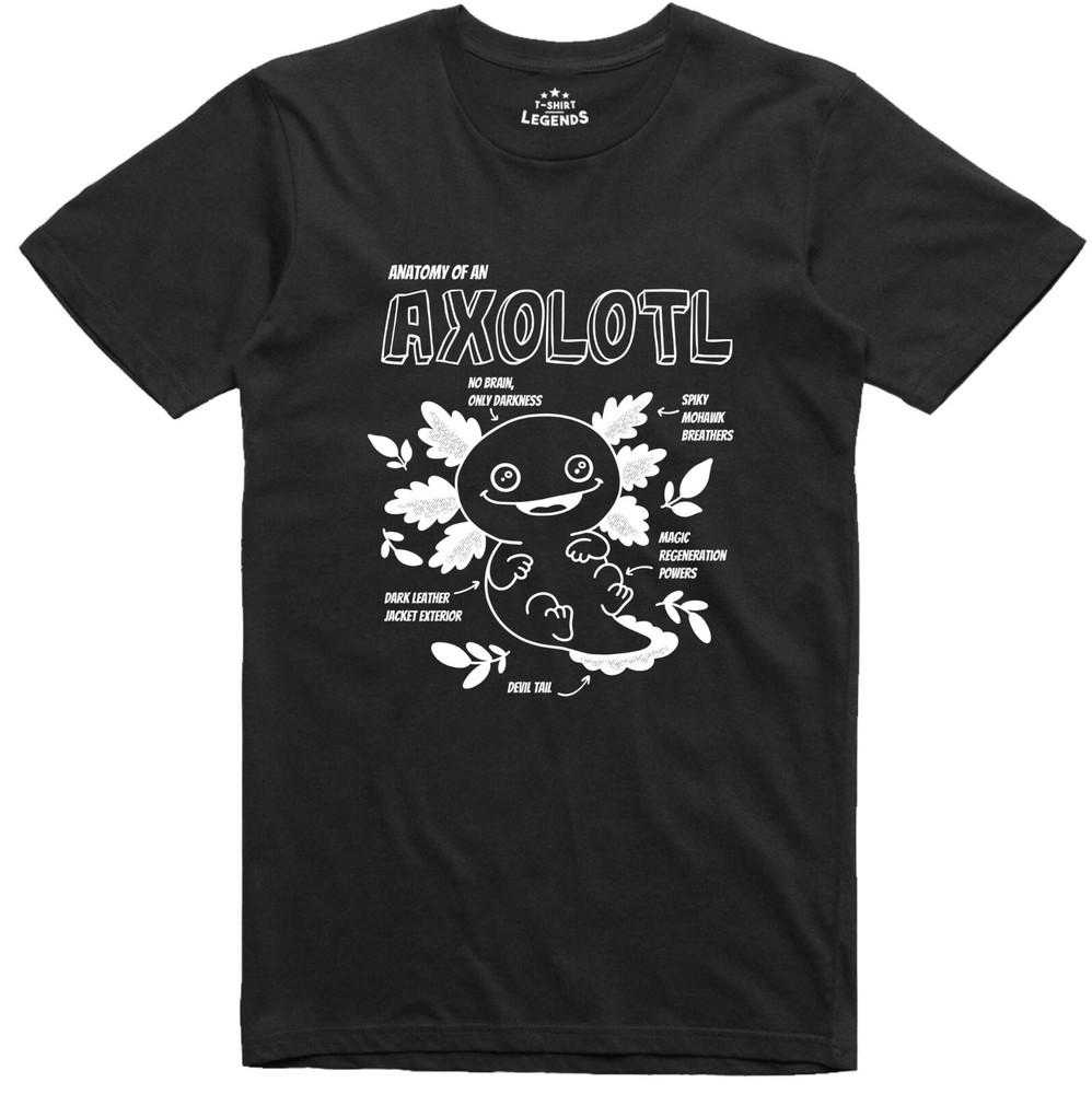 Axolotl Nature T Shirt 100% Cotton Regular Fit Tee