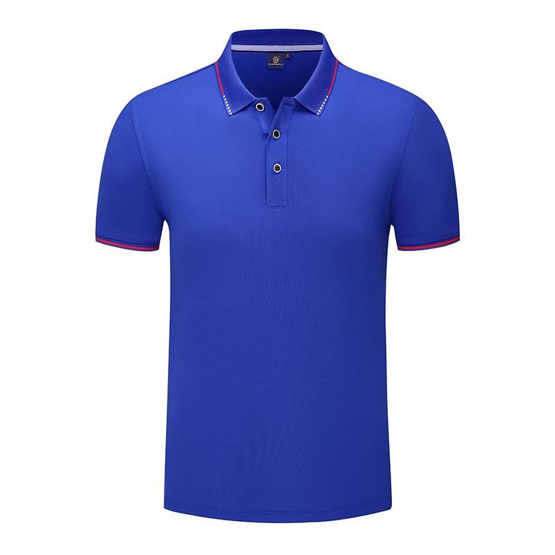 IELGY Kurzarm Lässiges Einfaches T-Shirt Stickerei Slim Fashion Herren Revers Einfarbig