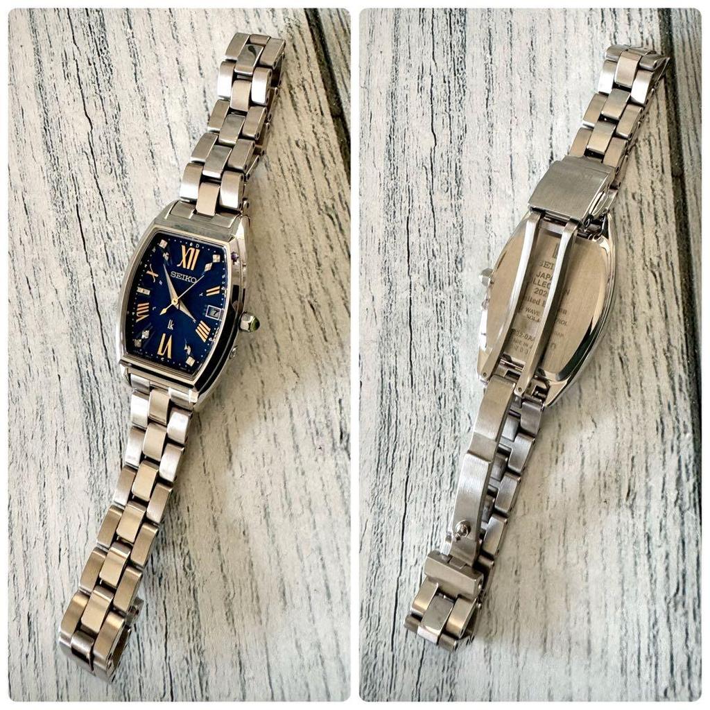 [USED] Limited Edition SEIKO Lucia Watch 1B32-0AA0 Radio-Controlled Solar Navy