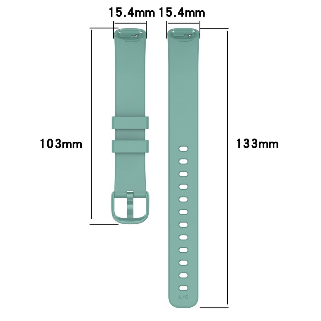 For Fitbit Inspire 3 Silicone Wristband Sports Watch Strap,Size: L