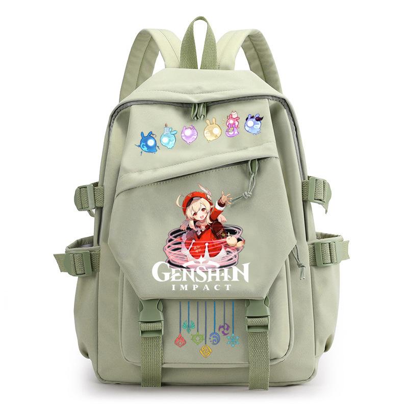 Mochila Escolar Estudante Viagem Caderno Presente para Crianças Bolsa Genshin Impact